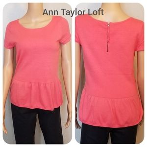 NWT Ann Taylor Peplum Top- Size M